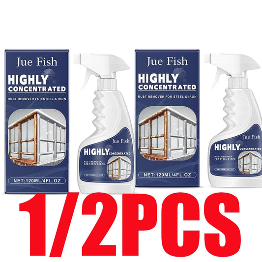 120ml Industrial Strong Stainless Steel Rust Remover - Powerful Cleaning Agent for Steel, Iron, Reinforcing Bars Metal Component Peaceful Pleasures Health and Wellness