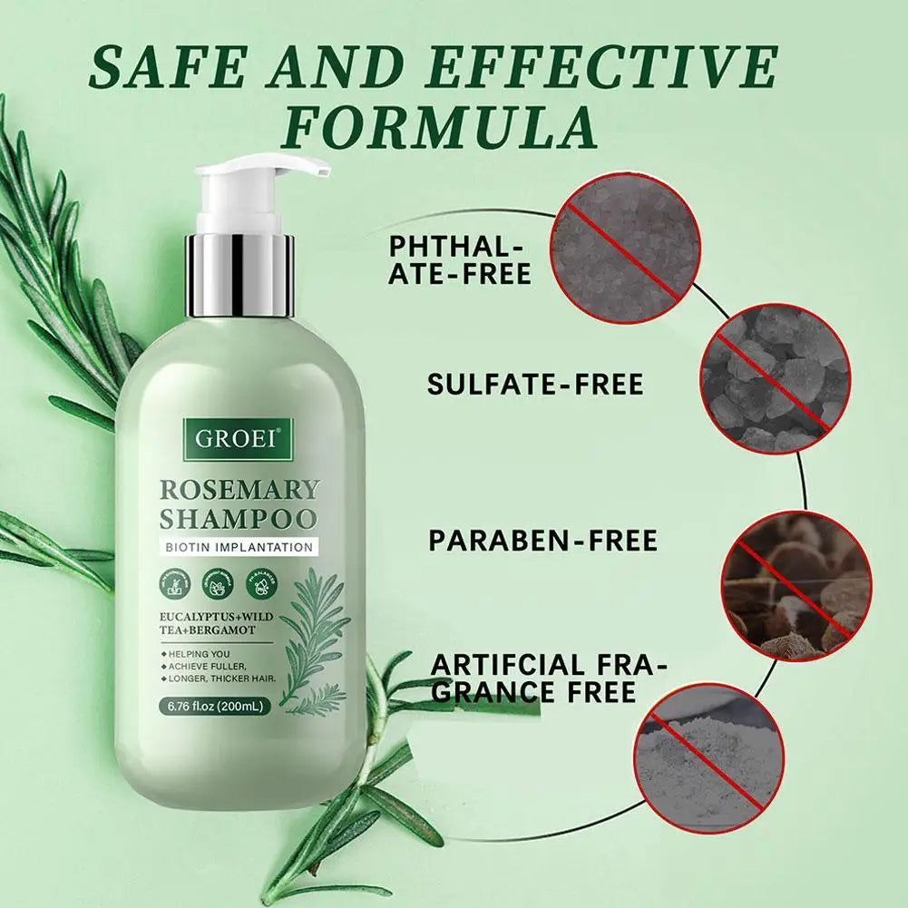 Rosemary Active Nutritional Fortification Shampoo And Hair Conditioner 200ml Formula Gentle Nourishing And Cleansing Scalp Peaceful Pleasures Health and Wellness