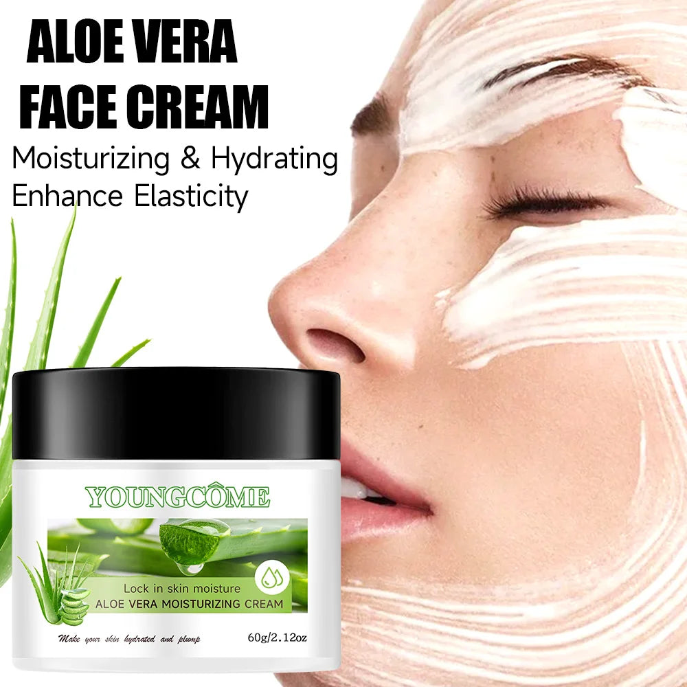 Aloe Vera Face Cream Hyaluronic Acid – Anti-Wrinkle & Pore Care Aloe Vera Face Cream Peaceful Pleasures Health and Wellness