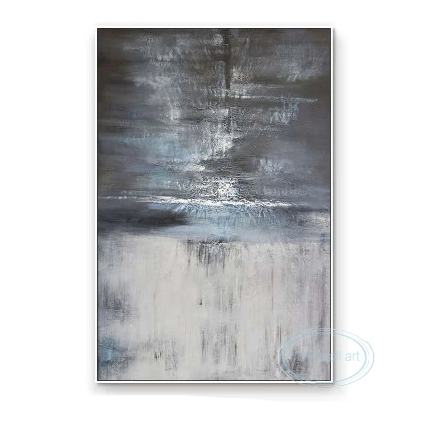 Nordic Pop Abstract Wall Art Canvas Large Poster Handmade Oil Painting Living Room Bedroom Porch Office Acrylic Decorative Mural Peaceful Pleasures Health and Wellness No frame 60cmx90cm