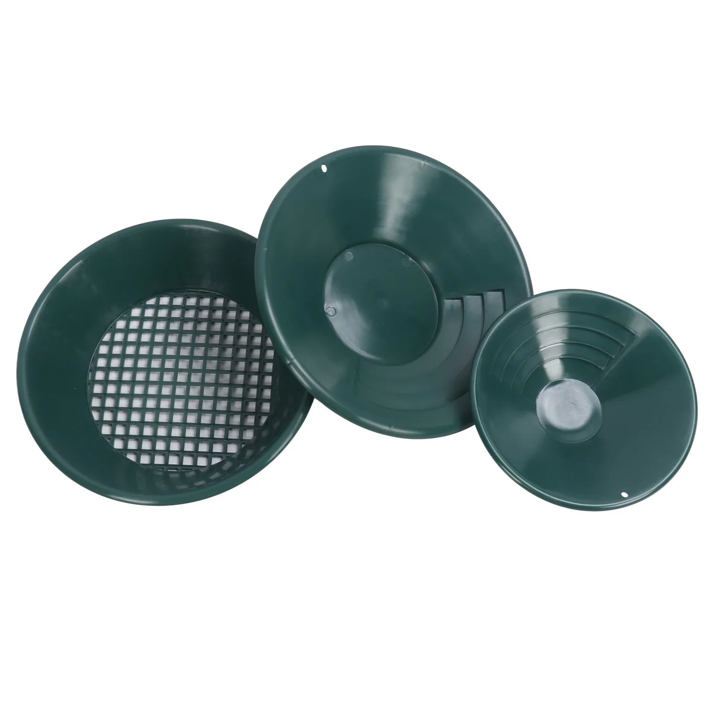 Gold Panning Pan Plastic Washing Hand Operated Round Dredging