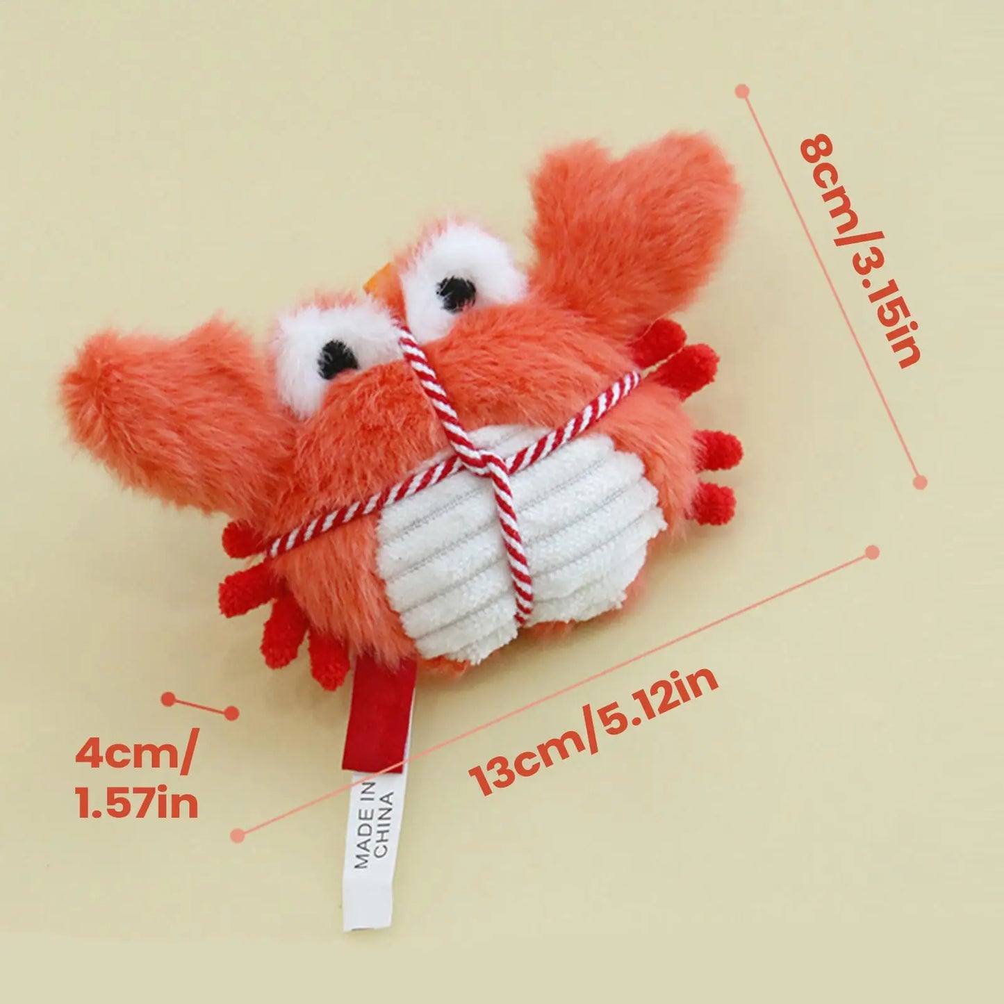 Cat Chew Toy Cute Plush Interactive Teething Crab Lobster Catnip Cat Teething Toys For Self Play Enrichment Training Exercise Peaceful Pleasures Health and Wellness