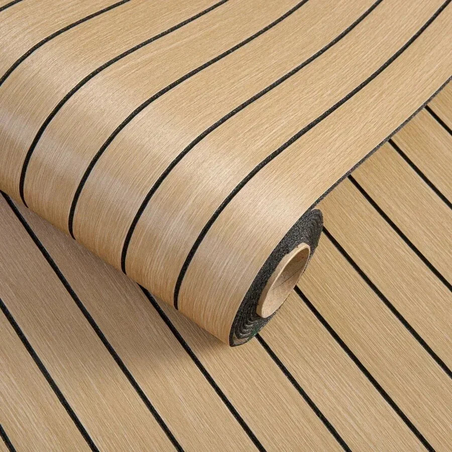 3D Groove Peel & Stick Wallpaper – Waterproof PVC Wall Sticker