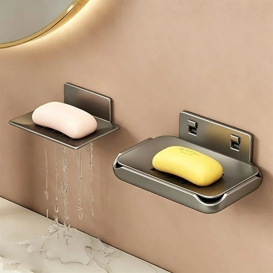 No Drill Wall Mount Corner Bathroom Shelf & Soap Holder Rack Bathroom Corner Shelf Peaceful Pleasures Health and Wellness