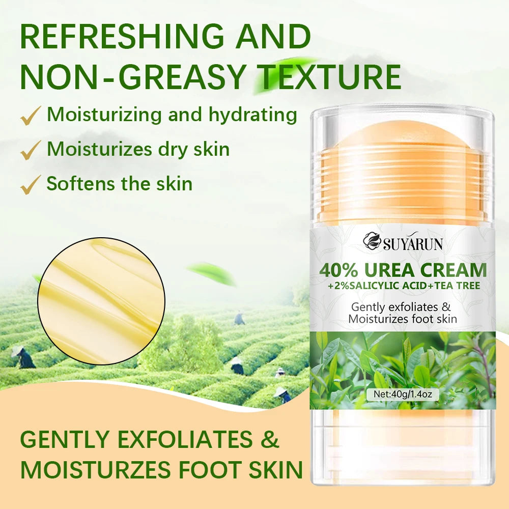 SUYARUN Salicylic Acid Urea Tea Tree Stick - Anti-Blemish, Exfoliating Foot & Face Care, Dead Skin Removal, Moisturizing. Peaceful Pleasures Health and Wellness
