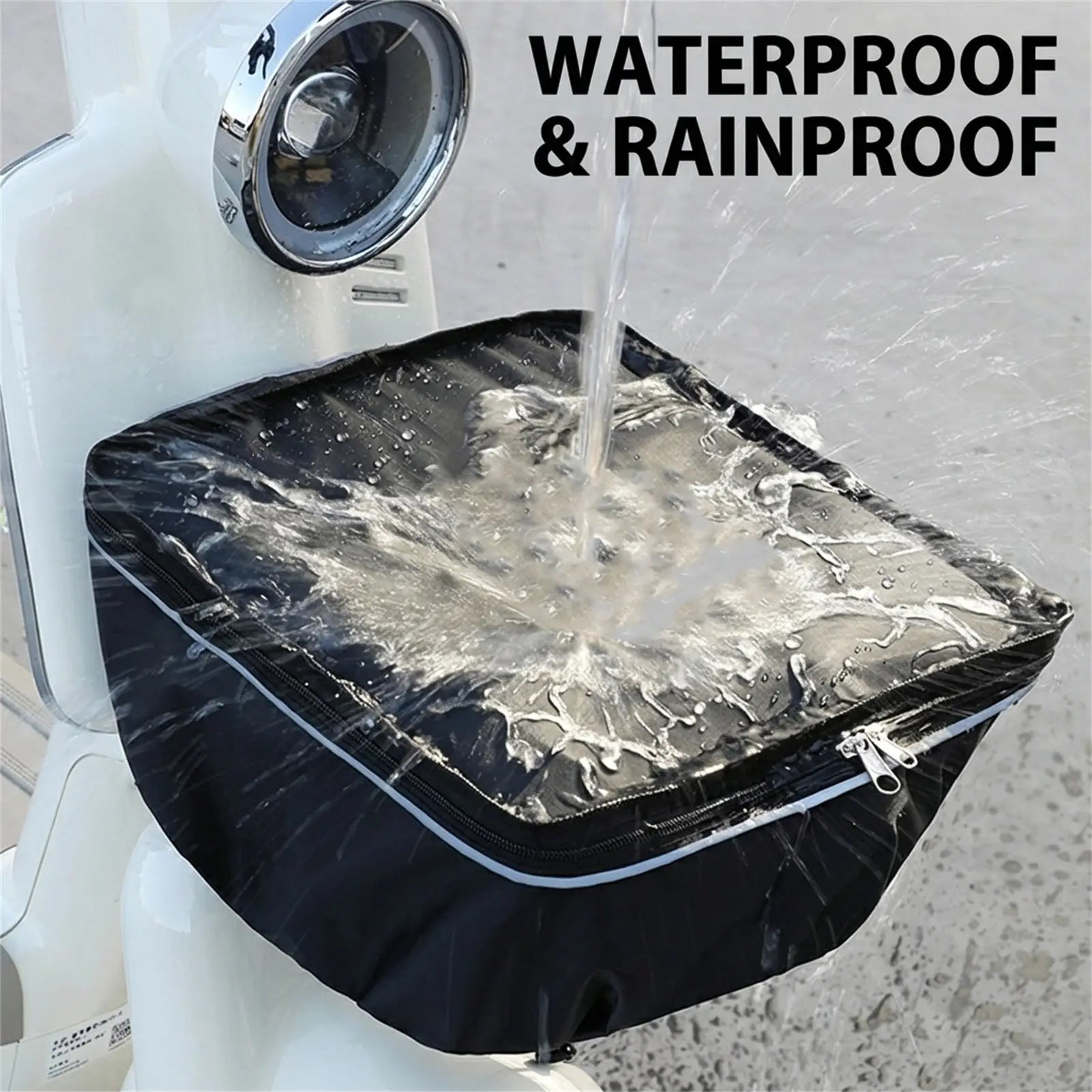 Bike Basket Cover Waterproof Front Storage Bag for Electric Bikes and Bicycles with Rain Protect Peaceful Pleasures Health and Wellness