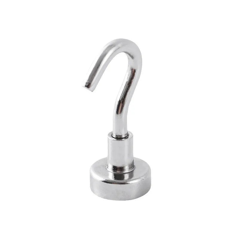 Neodymium Magnetic Hooks 5KG | 360° Swivel No-Drill 4-Pack