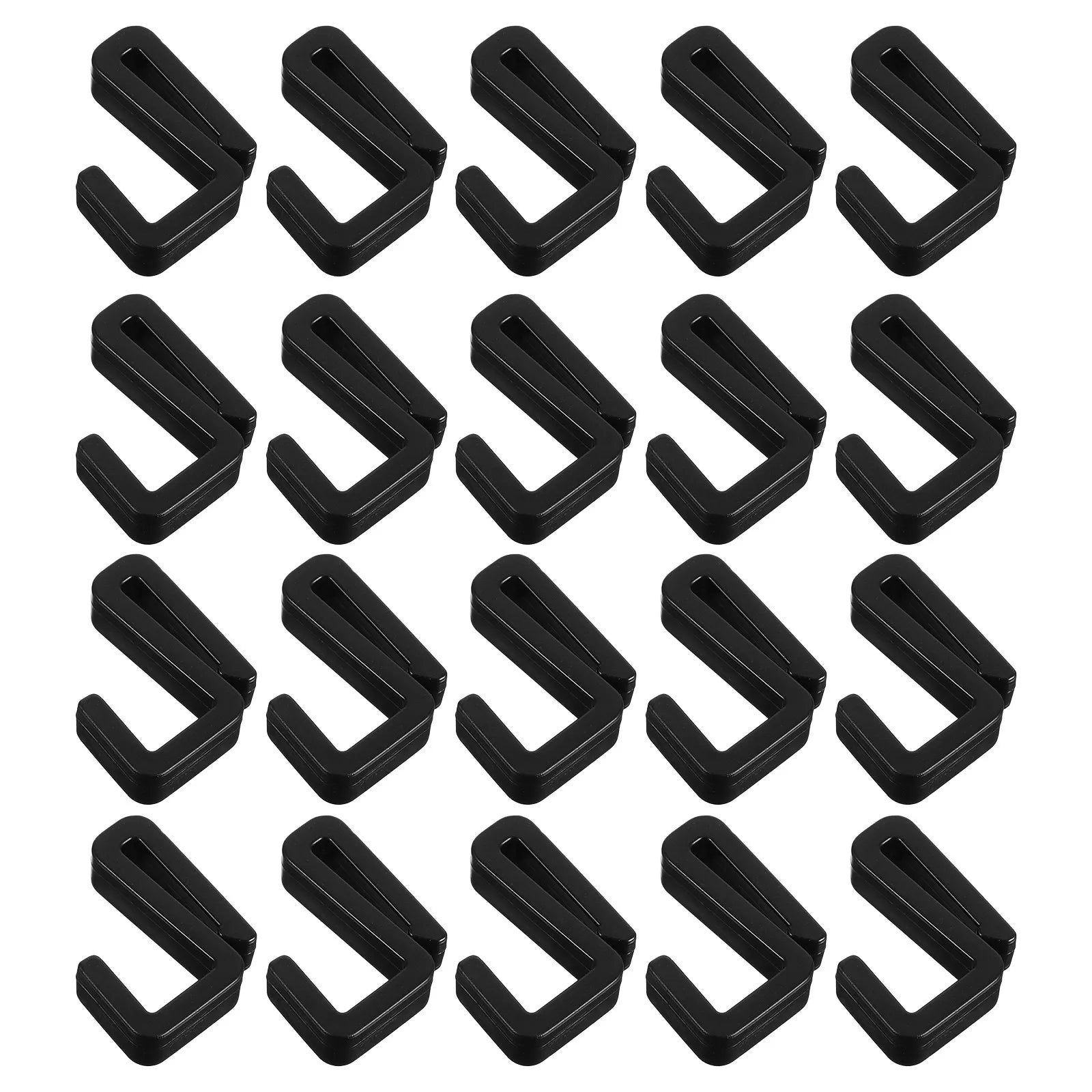 20Pcs Plastic S Hooks Heavy Duty Versatile Clip on S Shaped Hooks for Closet Kitchen Bathroom Garage Hanging Storage Peaceful Pleasures Health and Wellness