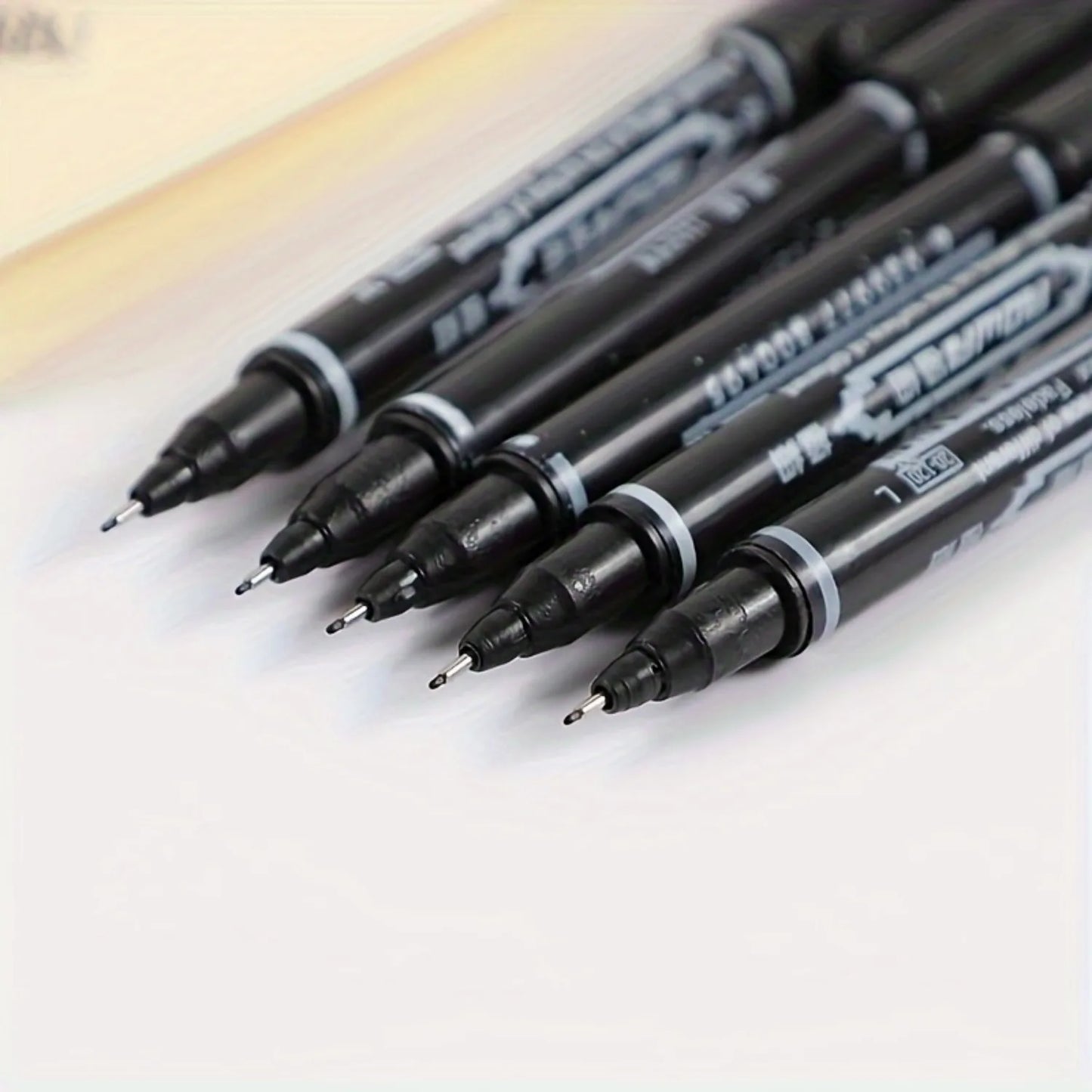 10 Double-Ended Permanent Markers | Fine & Broad Tip, Non-Toxic