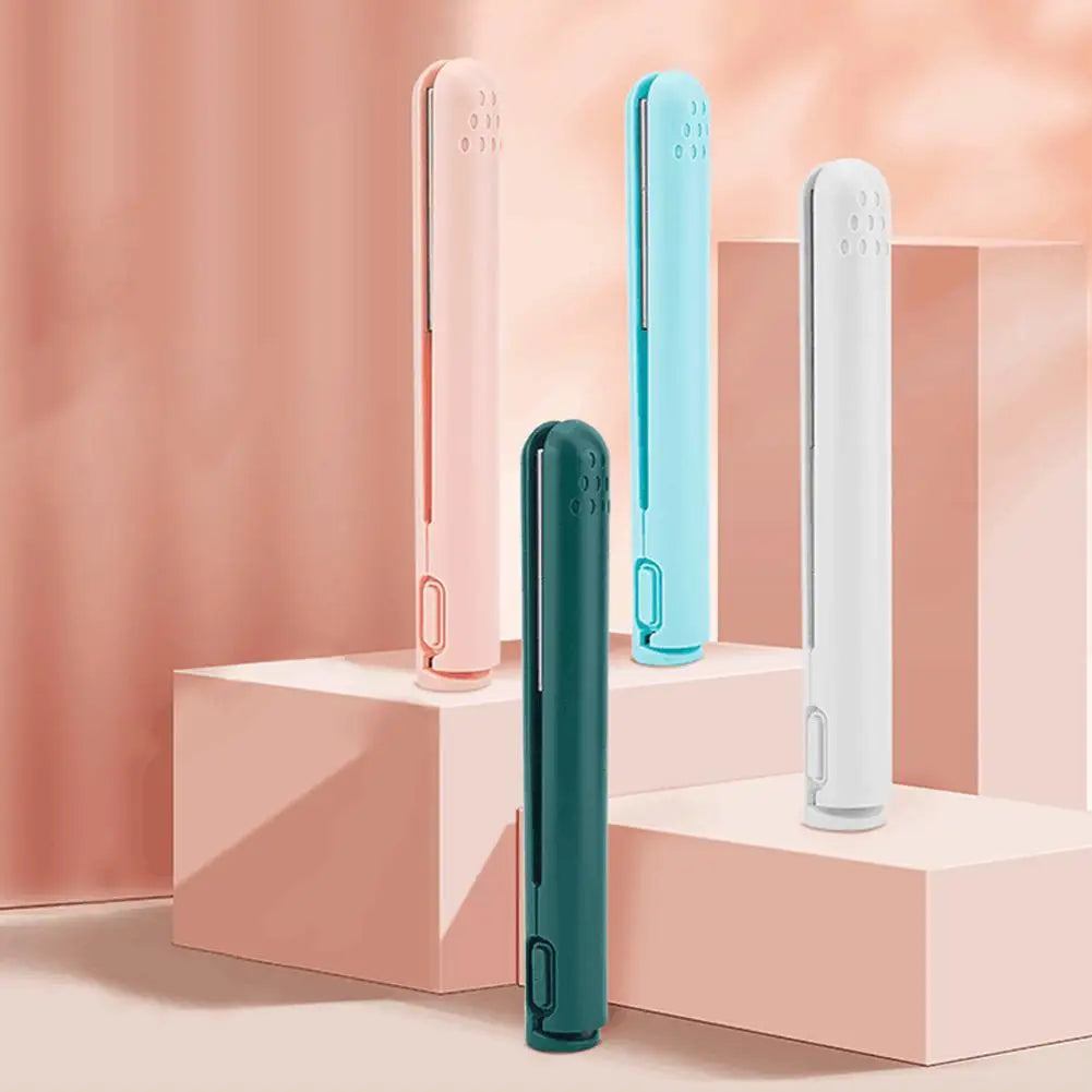 2-in-1 Mini Hair Straightener & Curler | Portable Travel Tool