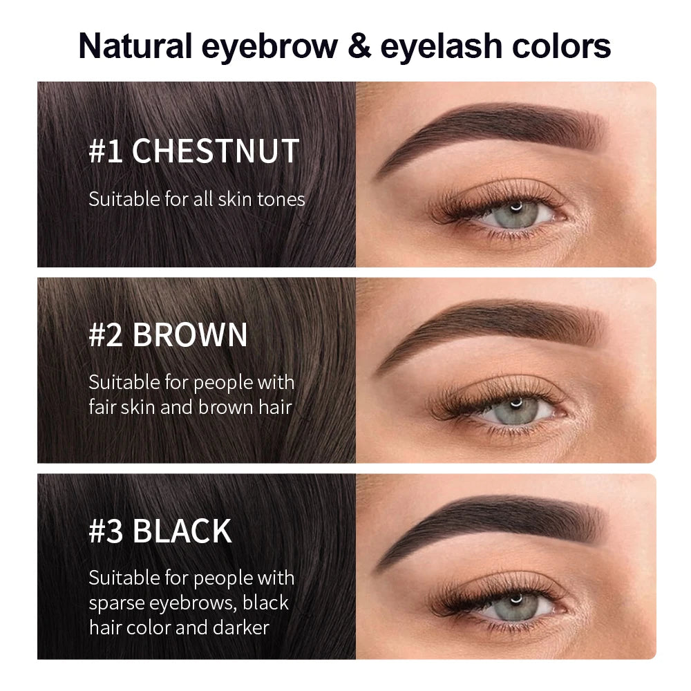 Natural Eyelash Tinting Kit Quick Eyebrow Tinting Eyebrow Enhancer 3 Colors Available Long-lasting, Safe and DIY Eyebrow Tinting Peaceful Pleasures Health and Wellness