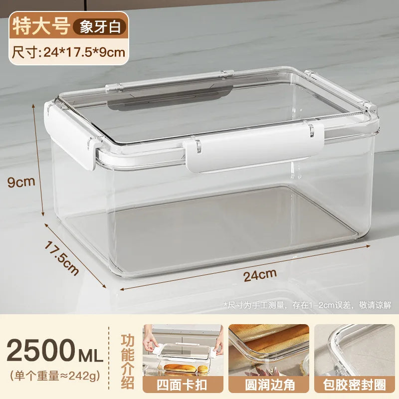 Square food storage container - microwave & oven safe - perfect for heating vegetables & frozen meat - airtight seal Peaceful Pleasures Health and Wellness 2500ml