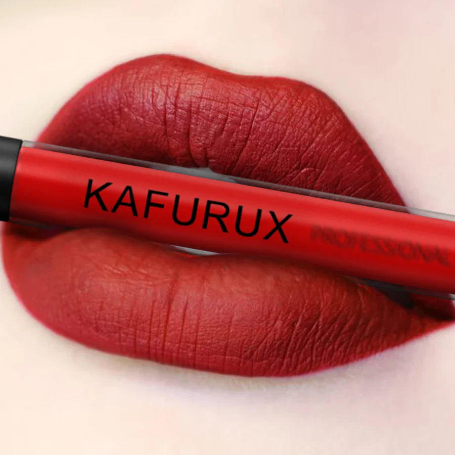 KAFURUX Matte Liquid Lipstick – Velvet, High Pigment, Waterproof