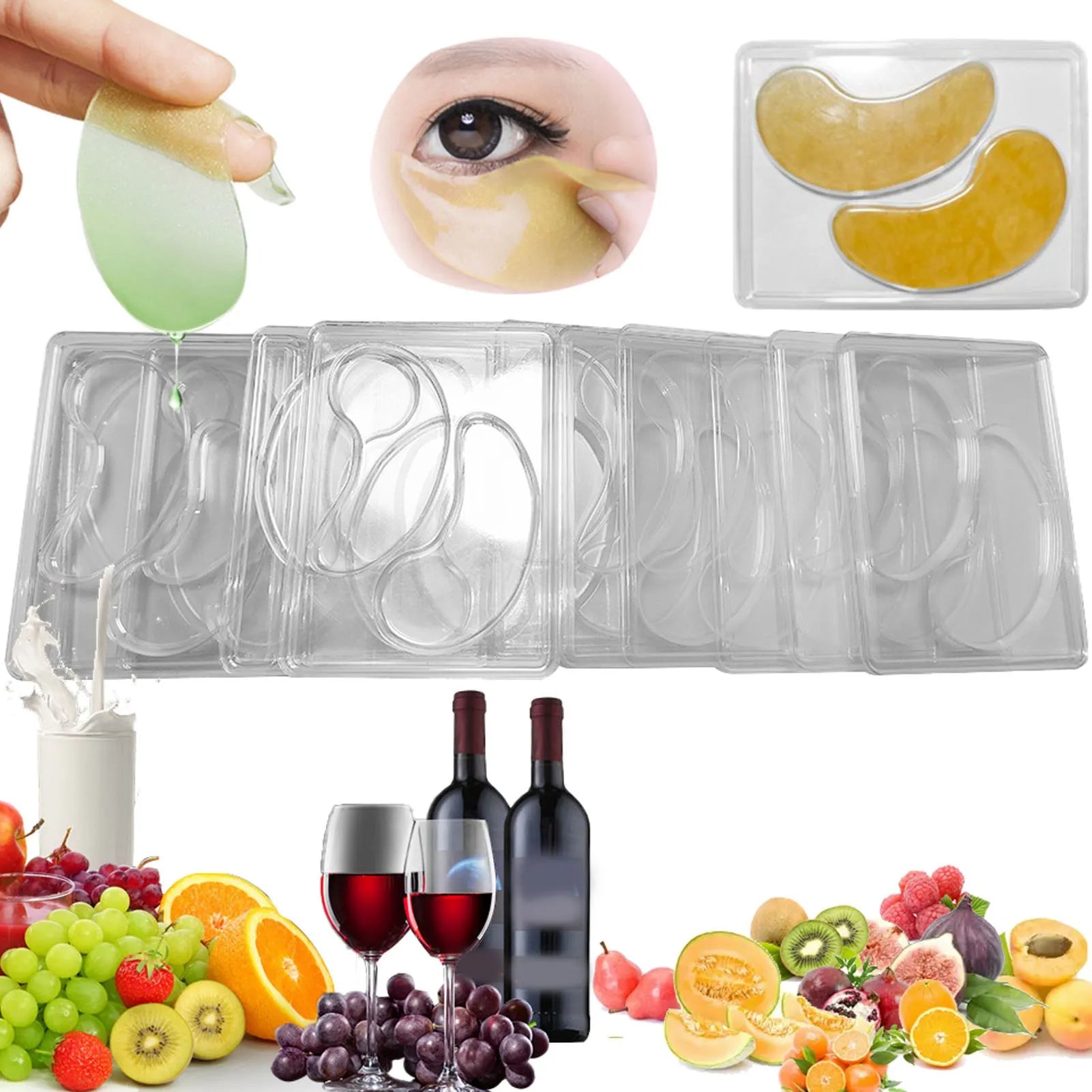 DIY Under Eye Patches Molds Safe Healthy Natural Reusable Transparent Eye Mask Patch Tray Plate Health Care Products Peaceful Pleasures Health and Wellness