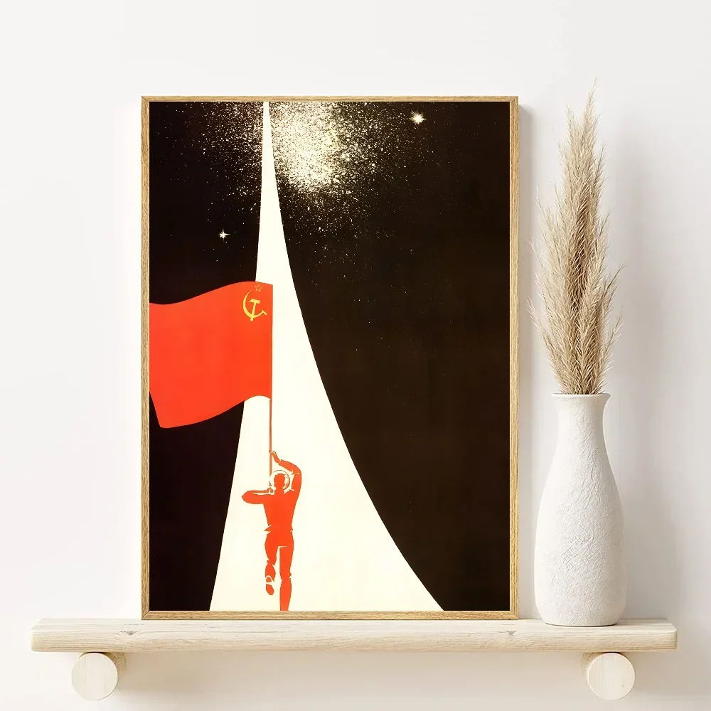 happy time Soviet Russia Communism Poster Minimalist Aesthetics Print Canvas Painting for Living Room Modern Home Decor Peaceful Pleasures Health and Wellness