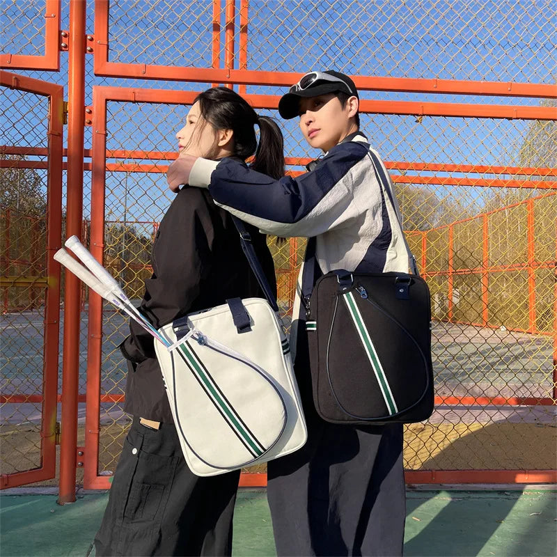 Large Tennis & Badminton Bag with Shoe Compartment | Nylon Racket Sports Bag Peaceful Pleasures Health and Wellness