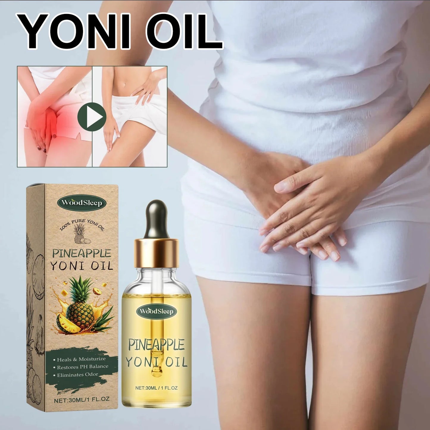 WOODSLEEP Yoni Oil 30ml – Intimate Care & Moisturizing Oil