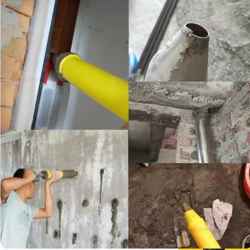 1PC Caulking Gun for Brick Pointing Mortar Filling Cement Grouting Tool with 4 Nozzles for Masonry Waterproofing and DIY Peaceful Pleasures Health and Wellness
