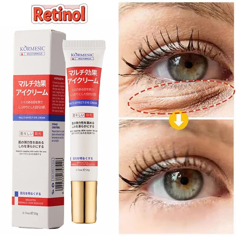 Instant Eye Bag Removal Cream Retinol Anti-Wrinkle Lifting Firming Fade Fine Lines Anti Dark Circle Puffiness Brighten Eye Care Peaceful Pleasures Health and Wellness Default Title