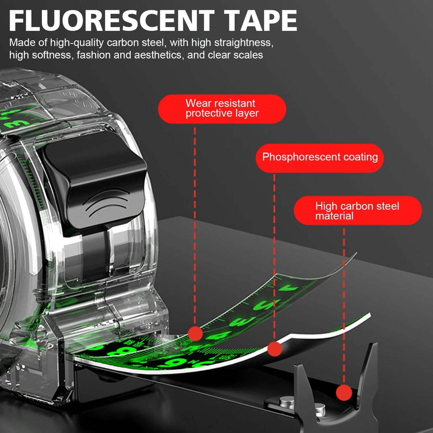 10M Self-Locking Tape Measure – Precision, Drop-Proof
