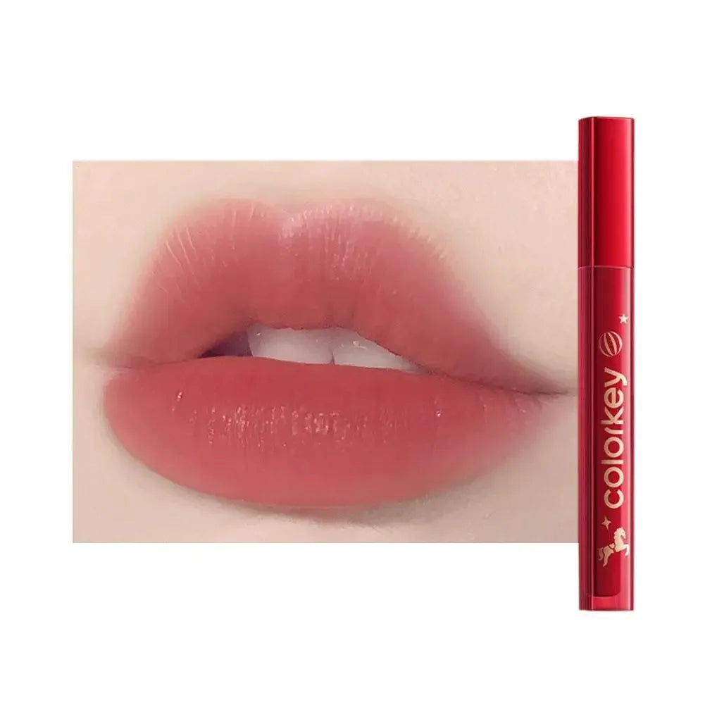 COLORKEY [Year of the Horse Limited Edition] Water Mist Lip Glaze Set Unique Gift Box Matte Velvet Lipstick Eyeshadow Makeup Peaceful Pleasures Health and Wellness P358
