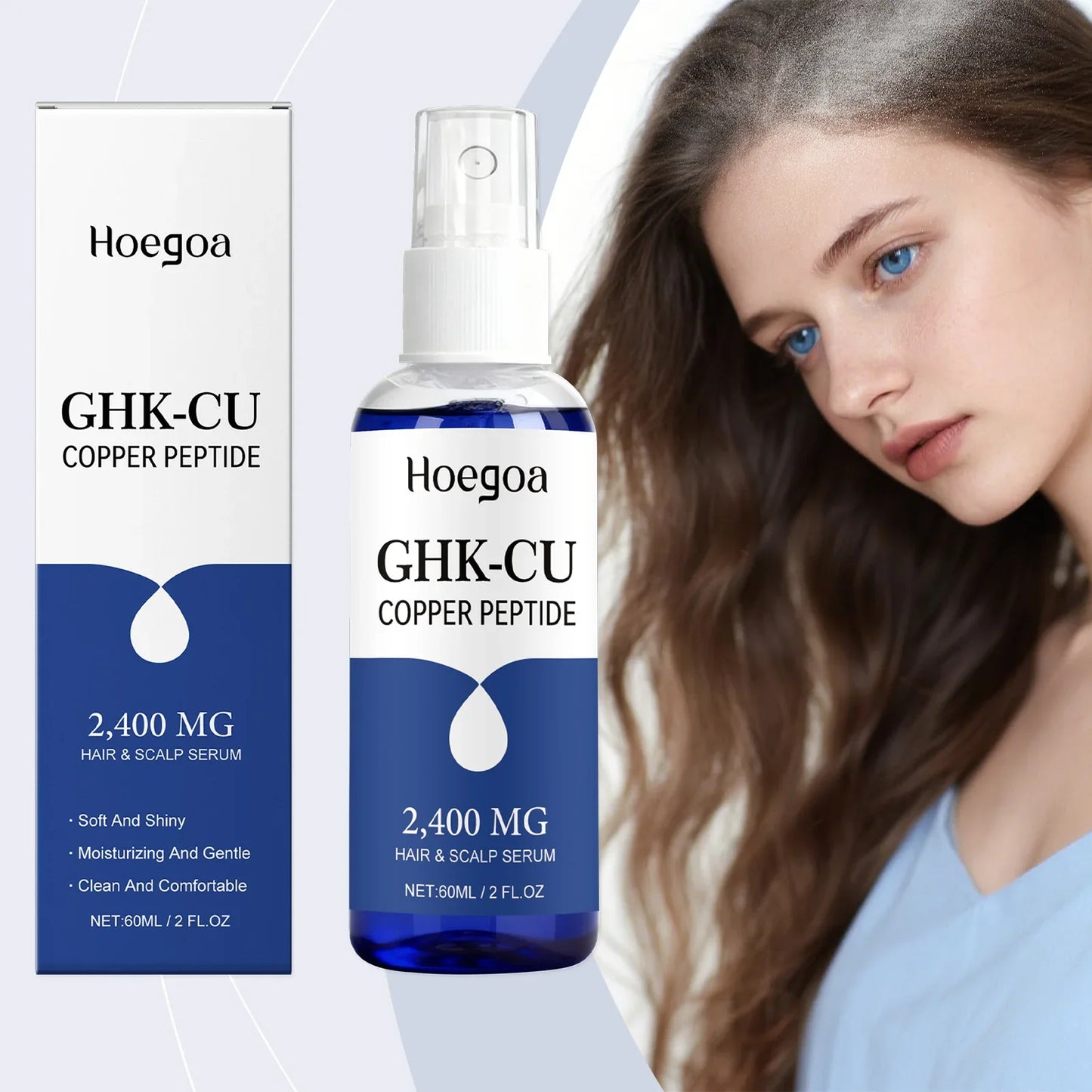 HOEGOA Copper Peptide Hair Growth Serum – Anti Hair Loss