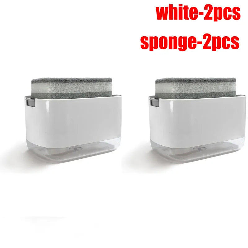 2-in-1 Dish Soap Dispenser & Sponge Holder – 300ml
