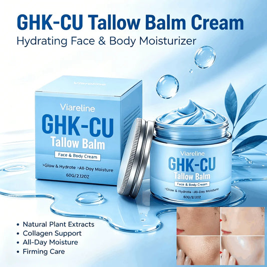 GHK-Cu Copper Peptide Blue Cream | Deep Hydration & Firming Copper Peptide Cream Peaceful Pleasures Health and Wellness