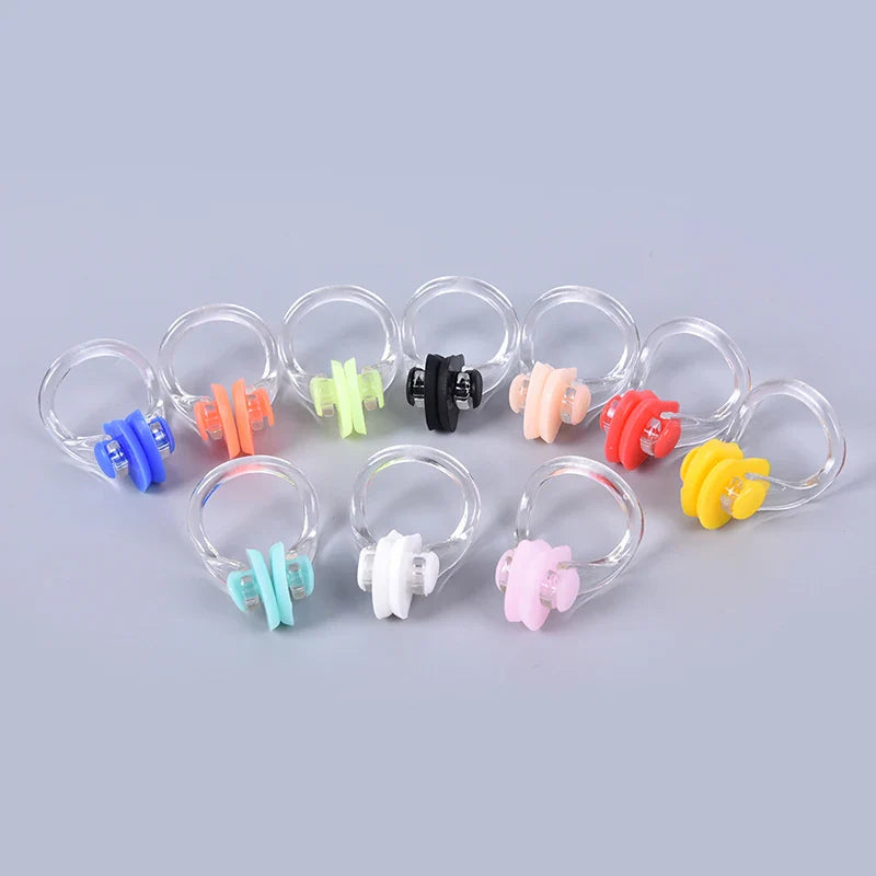 10-Pack Silicone Swimming Nose Clips for Adults & Kids