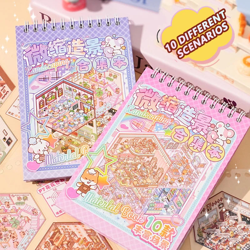 20-in-1 3D Cartoon Sticker Scene Book | DIY Creative Gift for Kids