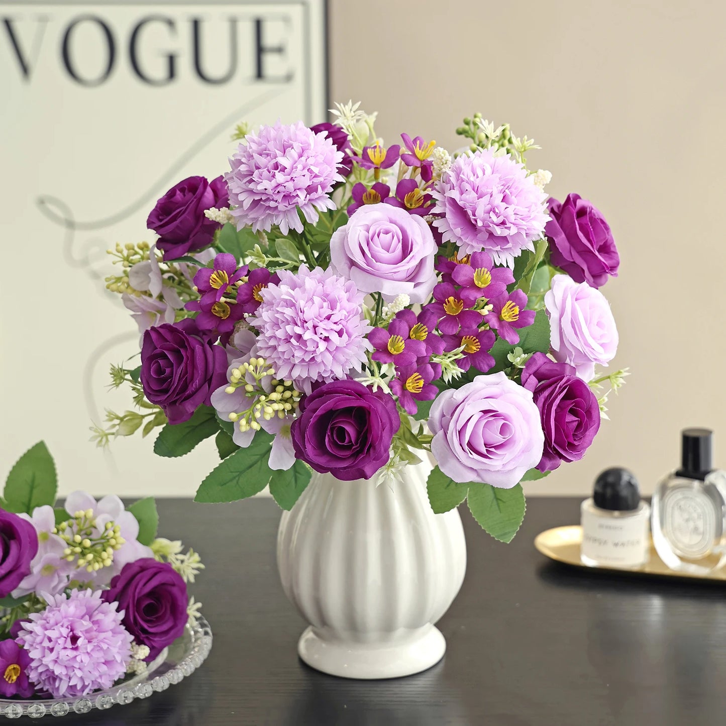 Silk Hydrangea Rose Artificial Flowers | Wedding & Home Décor