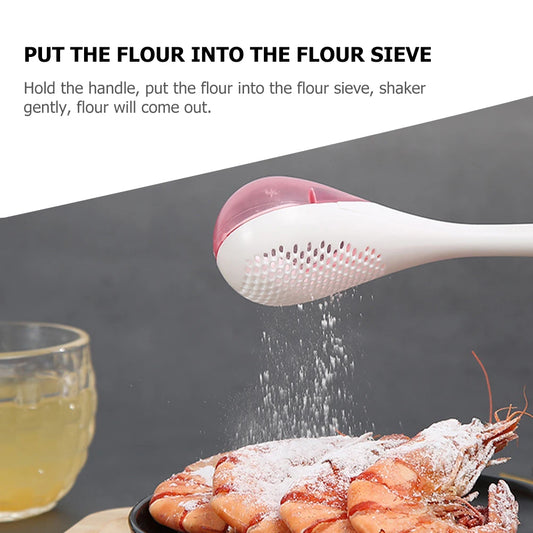 Crafted Colander Household Flour Strainer for Dry Ingredients Rustproof Easy Clean Baking Tools Kitchen Essentials Flour Sifter Peaceful Pleasures Health and Wellness