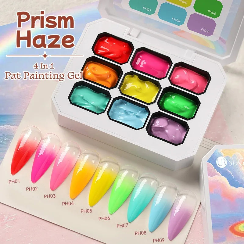 4-in-1 16 Color Nail Art Gel | Gradient Ombre Blush Polish