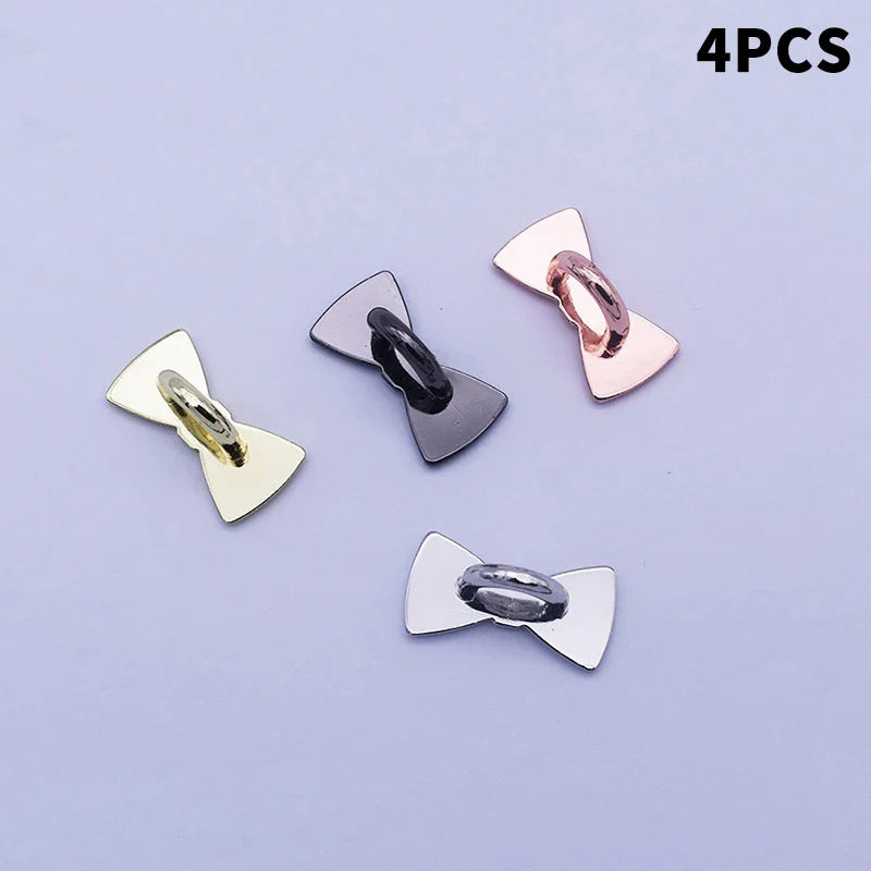 Metal Star Moon Bow Phone Charm Holder & Finger Ring Stand 2/4pc
