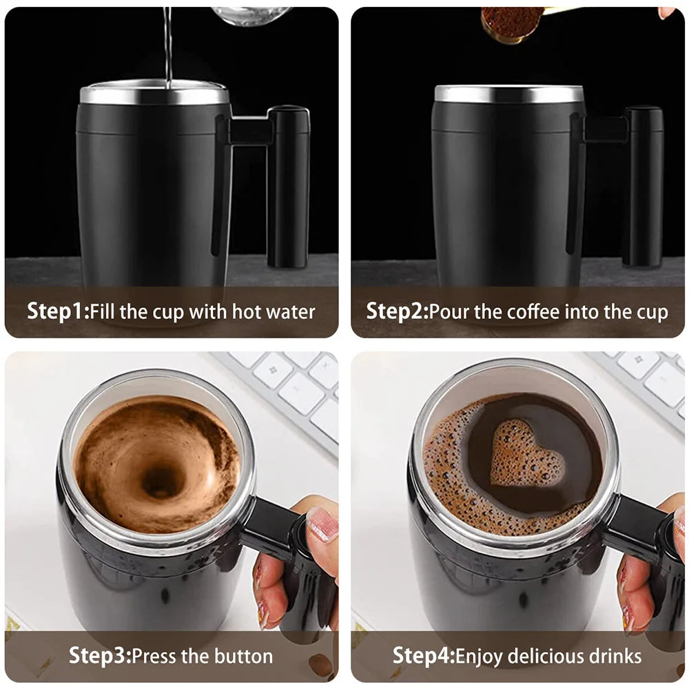 URGGU Self-Stirring Magnetic Mug | USB Rechargeable 380ml