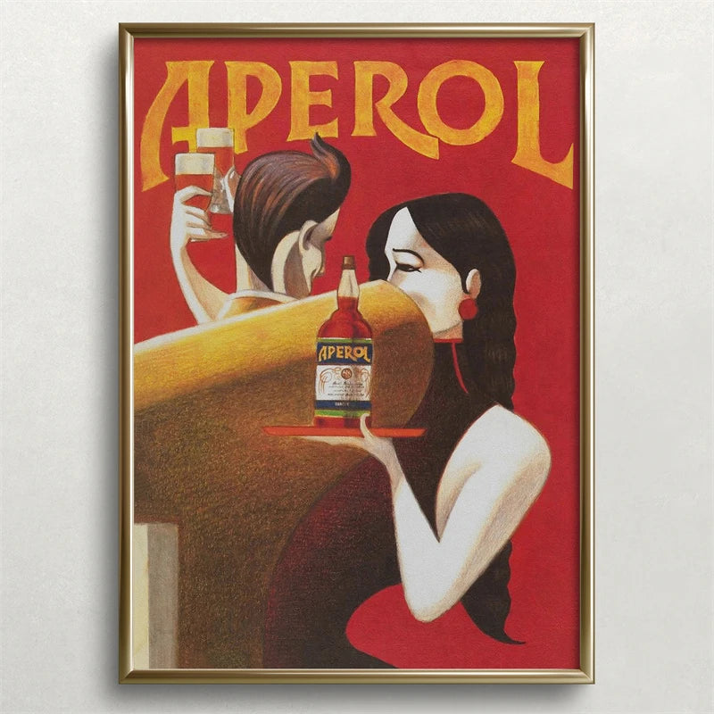 Vintage Beer and Cigarette Rodeo Poster Print Canvas Painting Wall Art Picture for Retro Bar Living Room Home Decoration Peaceful Pleasures Health and Wellness