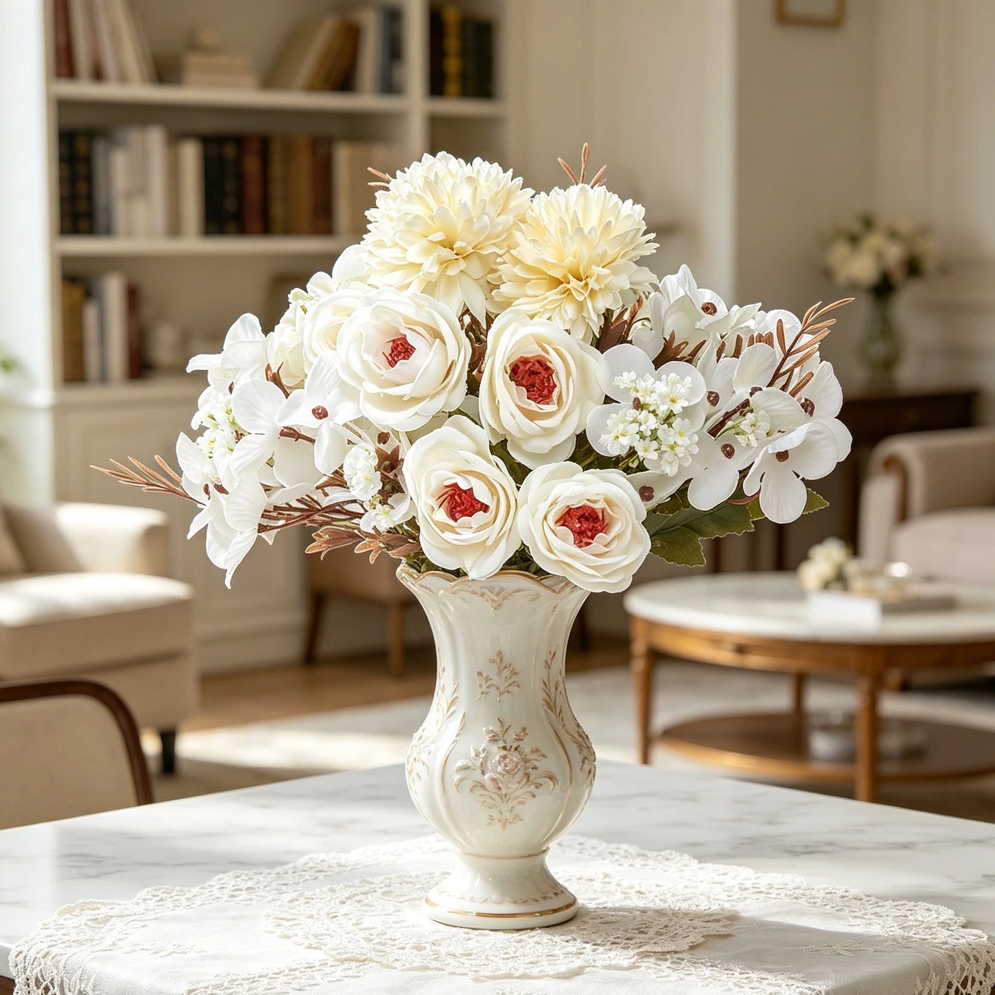 Silk Rose Artificial Flowers for Wedding, Home & DIY Decor