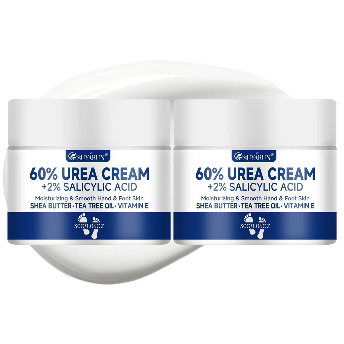 SUYARUN 60% Urea Foot Cream – Cracked Heel Moisturizer Combo