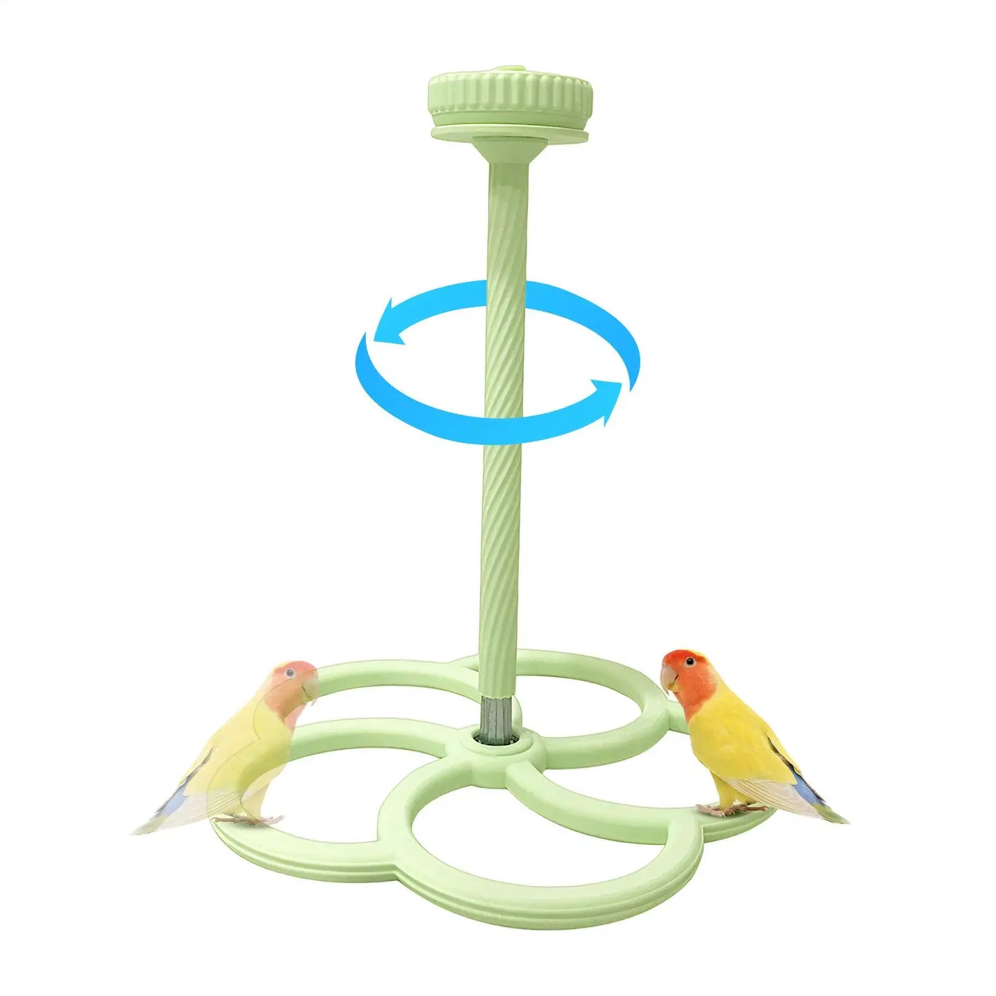 Rotating Windmill Bird Perch Toy for Parrots & Parakeets