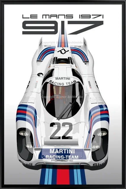 Le Mans 917K Martini Racing Canvas Wall Art Poster Print Canvas Wall Art Peaceful Pleasures Health and Wellness U4340-8 20x30cm Unframed