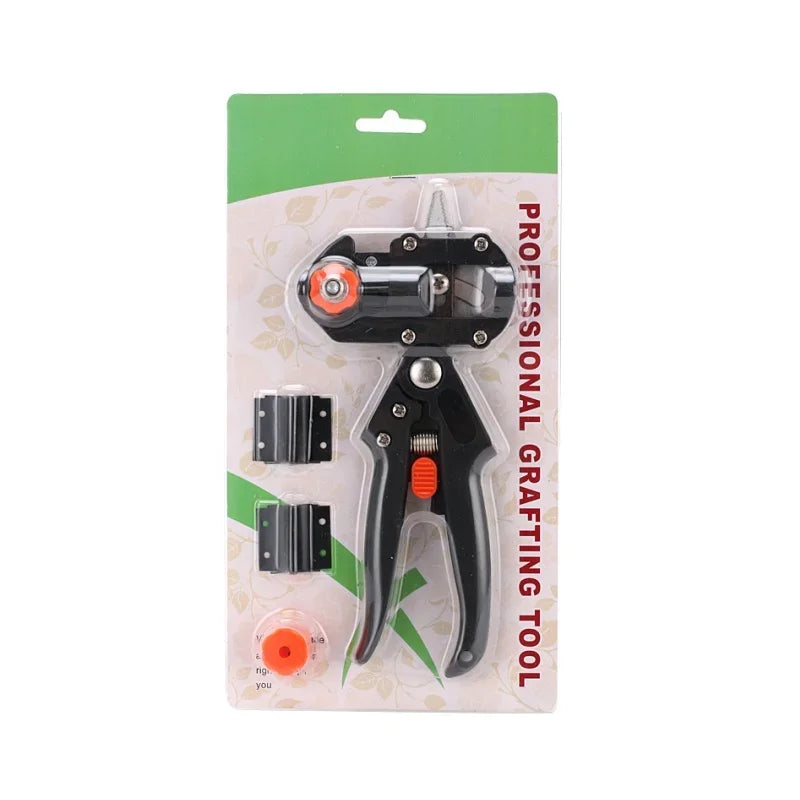 Multi-functional Garden Trimmer Pruning Seedlings Grafting Scissors Fruit Tree Grafting Machine Portable Gardening Tools Peaceful Pleasures Health and Wellness Black simple outfit