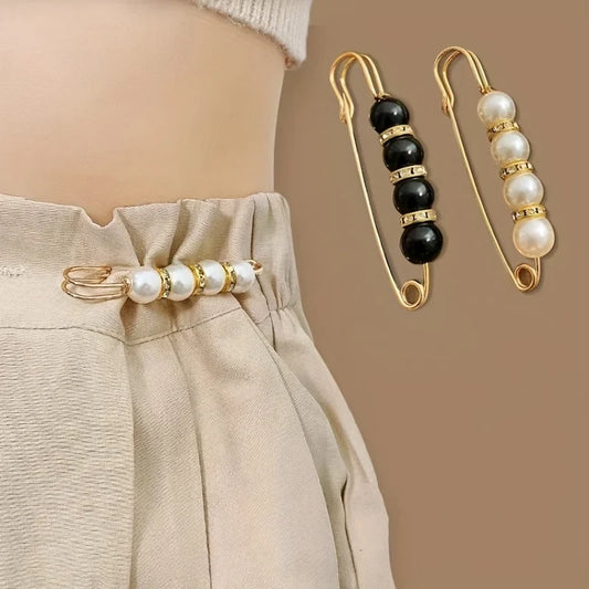 Beaded Waist-Cinching Brooch Pin | Waistband Adjuster Decorative Brooch Pin Peaceful Pleasures Health and Wellness