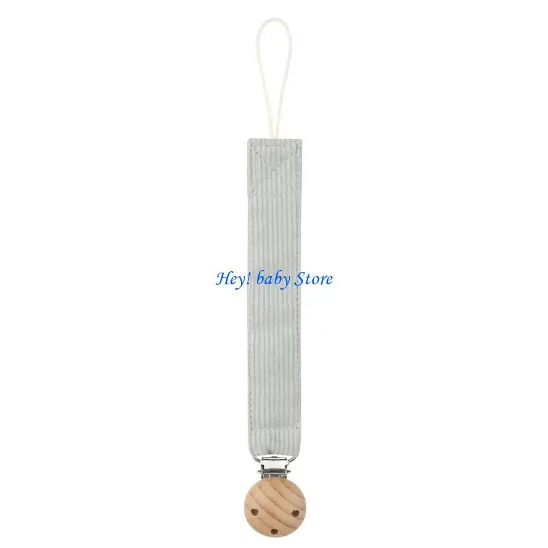 Corduroy Baby Pacifier Clip Chain | Soft Newborn Holder
