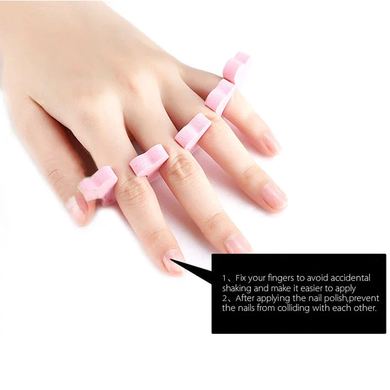 50-Pack Soft Foam Toe Separators for Manicure & Pedicure Toe Separators Peaceful Pleasures Health and Wellness