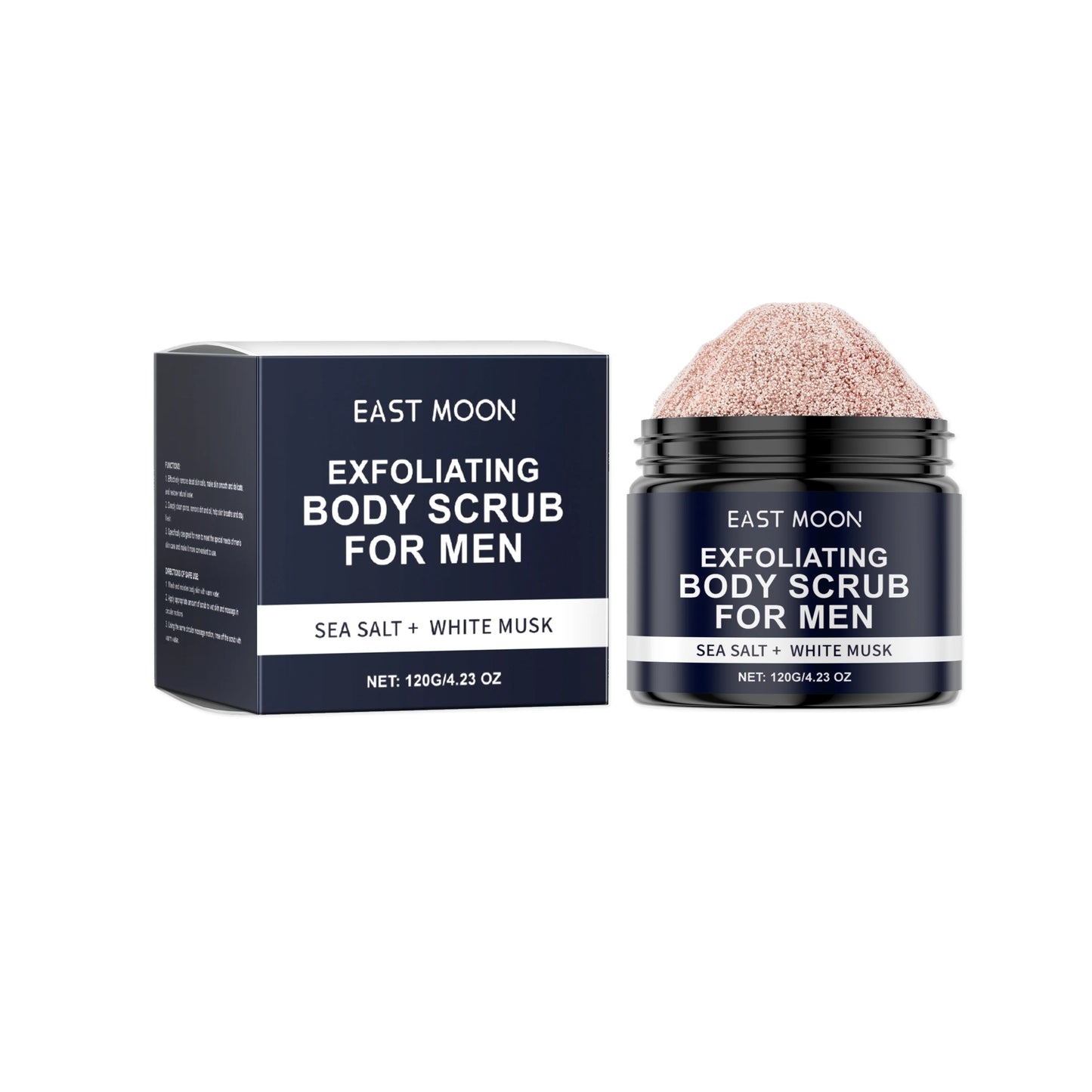 Caramel Sea Salt Body Scrub for Men – Vitamin C Deep Cleanse