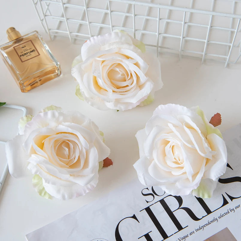 Silk Rose Artificial Flowers for Wedding, Home & DIY Décor