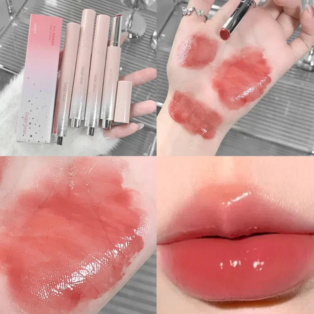 Jelly Lip Gloss Mirror Plumping Tint | Moisturizing Lip Glaze