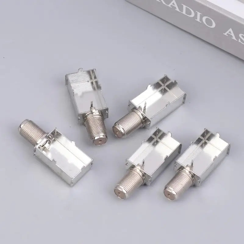 5/10Pcs IF 2414F With Integrated Imperial Threaded Connector M Shielding Box Coaxial Cable Connector High-Speed Data Transfer Peaceful Pleasures Health and Wellness
