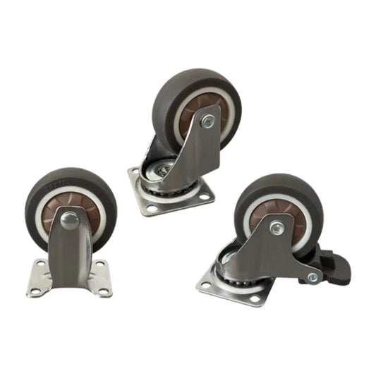 4-Pack Swivel Furniture Caster Wheels – Soft Rubber 1–2 Inch Furniture Caster Wheels Oasis Select