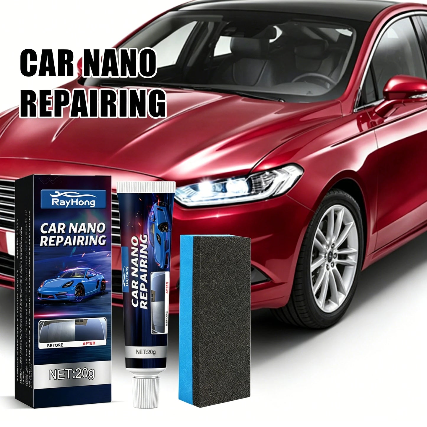 Nano Car Scratch Repair & Coating Paste – Polish & Protect